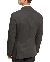 Brunello Cucinelli Double Breasted Deconstructed Jacket Dark Gray