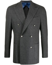 Barba Double Breasted Fitted Blazer