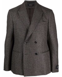 Z Zegna Double Breasted Suit Jacket