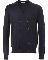 Charcoal Double Breasted Cardigan