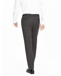 Banana Republic Modern Slim Charcoal Wool Suit Trouser