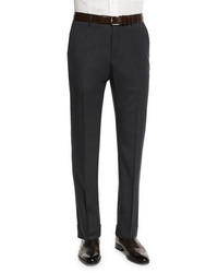 Benson Standard Fit Lightweight Trousers Charcoal