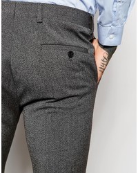 Asos Brand Super Skinny Suit Pants In Salt And Pepper