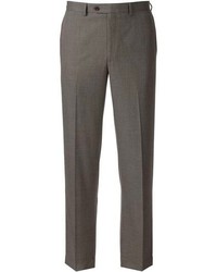 Chaps Classic Fit Pindot Flat Front Gray Suit Pants Big Tall