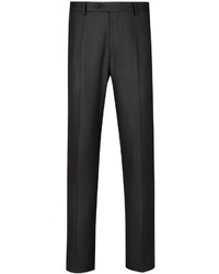 Burlington Charcoal Birdseye Half Canvas Classic Fit Suit Pants