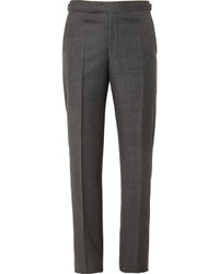 Richard James Charcoal Relaxed Fit Wool Suit Trousers