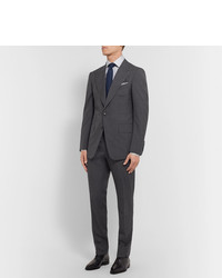 Tom Ford Dark Grey Shelton Slim Fit Super 120s Wool Suit Trousers