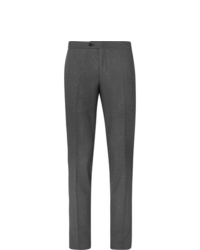 Thom Sweeney Dark Grey Slim Fit Wool Suit Trousers