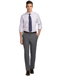 Brooks Brothers Fitzgerald Fit Plain Front Solid Brookscool Dress Trousers