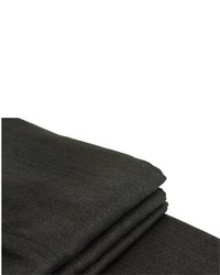 Ralph Lauren Flat Front Charcoal Gray Herringbone Wool Dress Pants