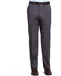Brioni Flat Front Twill Pants Gray