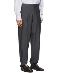 Lemaire Grey Birdseye Tapered Trousers