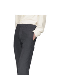 Lemaire Grey Wool Suit Trousers