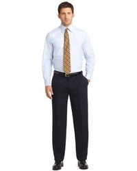 Brooks Brothers Madison Fit Pleat Front Unfinished Gabardine Trousers