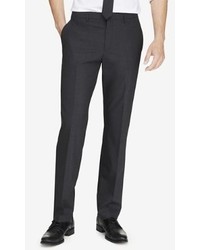 Express Modern Producer End On End Gray Suit Pant