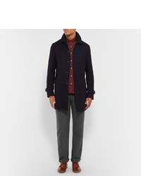Oliver Spencer Pleated Cotton Flannel Suit Trousers