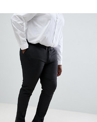 ASOS DESIGN Plus Skinny Suit Trousers In Charcoal