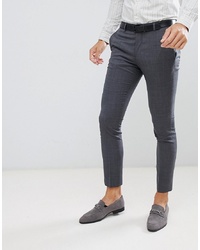 Jack & Jones Premium Suit Trouser In Super Slim Fit Grey