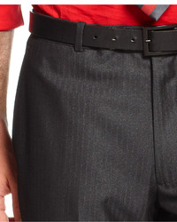 Alfani Red Suit Separates Charcoal Herringbone Pants Slim Fit