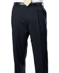 Jos. A. Bank Signature Gold Pleated Trousers  Navy Black Charcoal Stripe