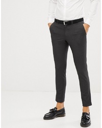 Burton Menswear Skinny Fit Suit Trousers In Charcoal