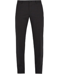 Dolce & Gabbana Slim Fit Stretch Wool Blend Trousers