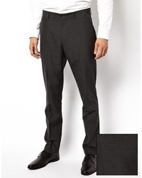 Asos Slim Fit Suit Pants In Charcoal Grey