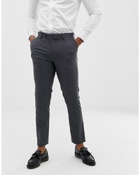 AVAIL London Slim Fit Suit Trousers In Grey