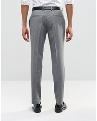 Asos Slim Suit Pants In Mid Gray