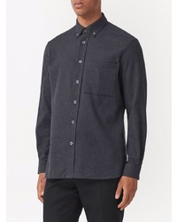 Burberry Button Down Collar Cotton Flannel Shirt