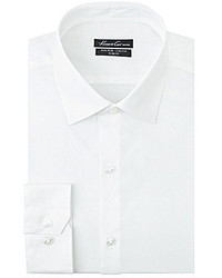 Kenneth Cole New York Non Iron Stretch Slim Fit Spread Collar Solid Dress Shirt