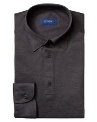 Eton Soft Casual Line Contemporary Fit Solid Dress Shirt