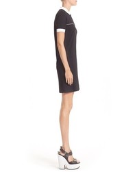 Carven Cotton Polo Dress Size Medium Black