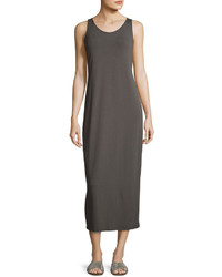 Eileen Fisher Scoop Neck Sleeveless Jersey Long Dress