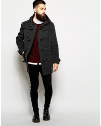 Gloverall Duffle Coat With Check Hood | Where to buy &amp how to wear