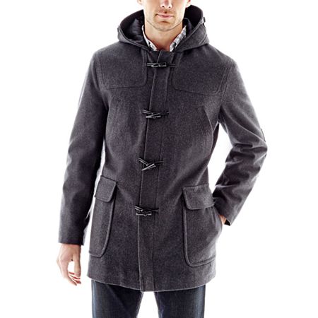 Izod Hooded Toggle Coat, $99 | jcpenney | Lookastic.com