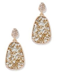 New York & Co. Sparkling Oval Drop Earring