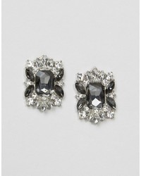 Asos Square Jewel Stud Earrings