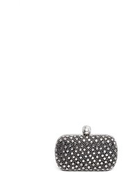 Alexander McQueen Stud Skull Leather Box Clutch