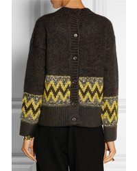 Marni Embellished Jacquard Knit Wool Blend Sweater