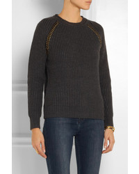 Tory Burch Trudy Embellished Wool Sweater