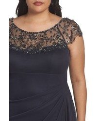 Xscape Evenings Plus Size Xscape Embellished Jersey Gown