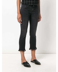 Current/Elliott Cropped Bobble Embellished Jeans