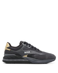 BOSS Logo Embellished Low Top Sneakers
