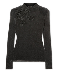 Christopher Kane Embroidered Lurex Top