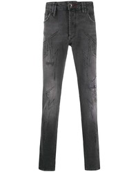 Charcoal Embellished Skinny Jeans
