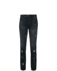 Grlfrnd Star Embellished Fitted Jeans