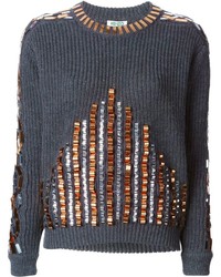 Charcoal Embellished Sweater