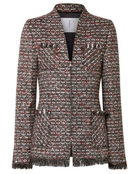 Charcoal Embellished Tweed Jacket