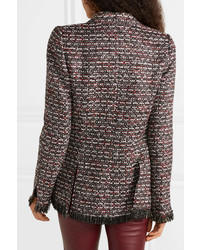 TRE by Natalie Ratabesi Miller Embellished Metallic Tweed Blazer